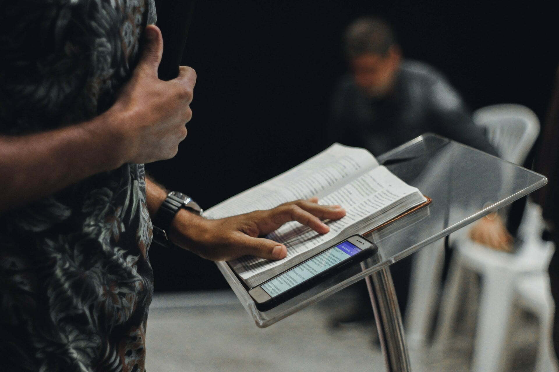 a person holding a tablet