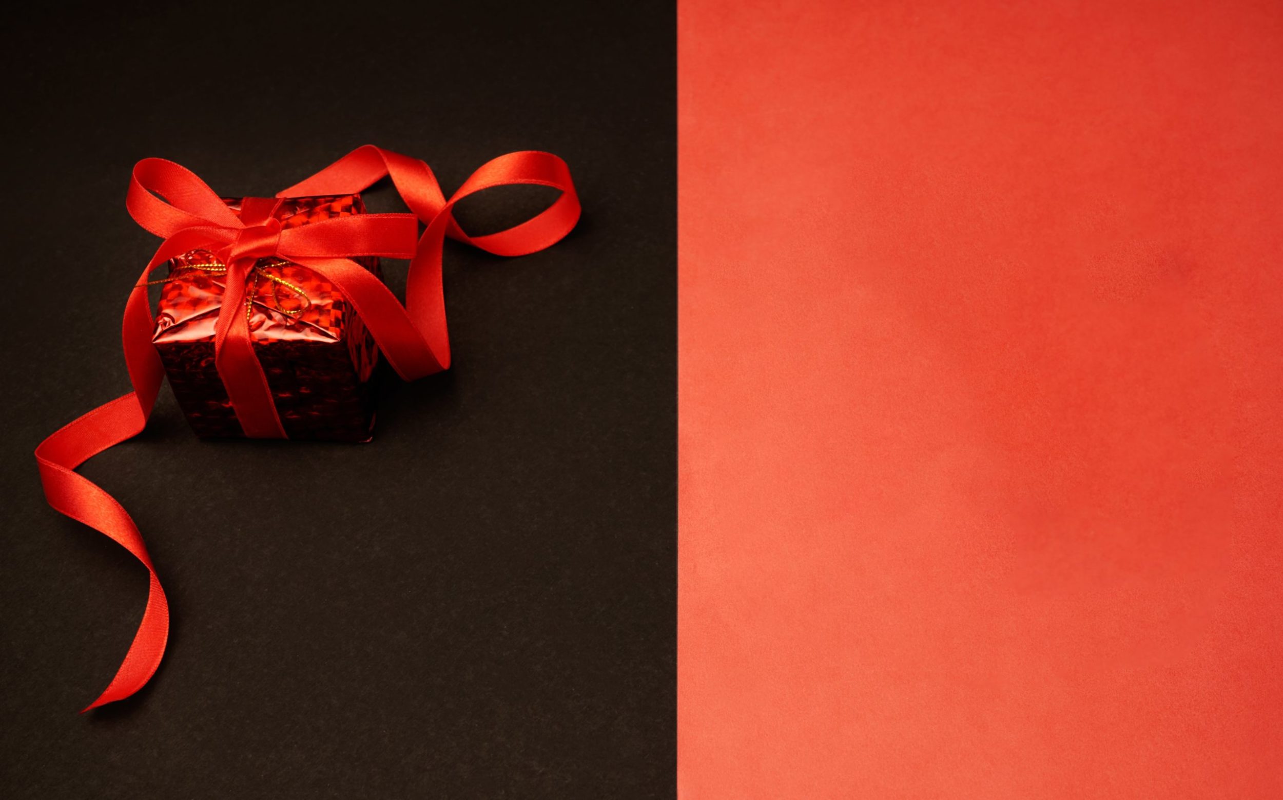 a red and black object